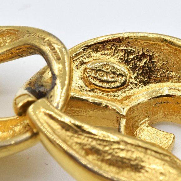 Vintage Givenchy Chunky Necklace Gold Tone - Picture 4 of 7